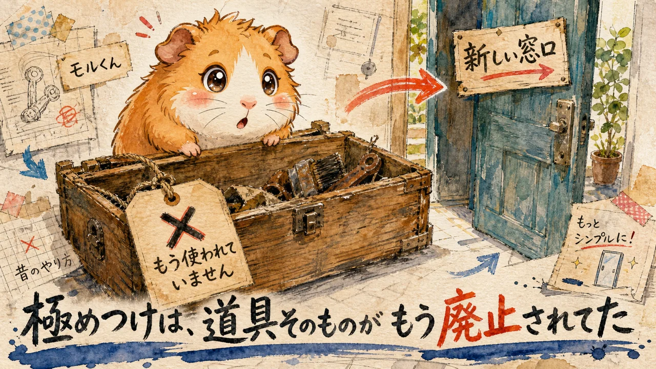 道具そのものがもう廃止されてた