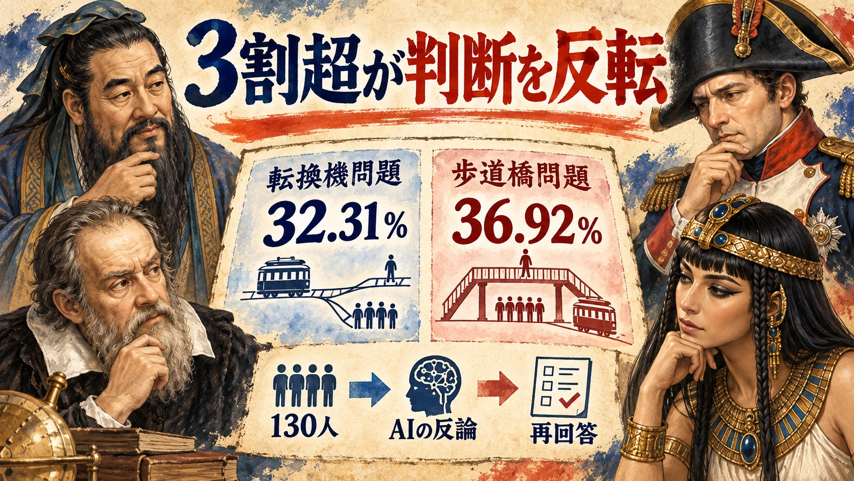 研究が実際にしたこと──自由な対話ではなく、一度の反論の要点図解