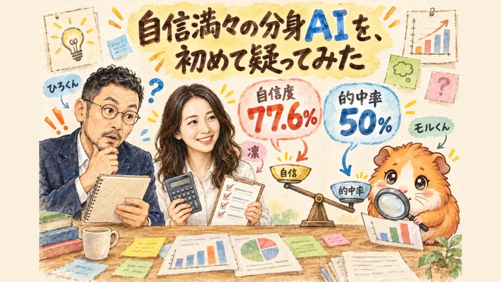分身AIの「自信度」と、私の答えが噛み合わなかった|分身AI日記 DAY176 自信満々の分身AIを、初めて疑ってみた 全体図