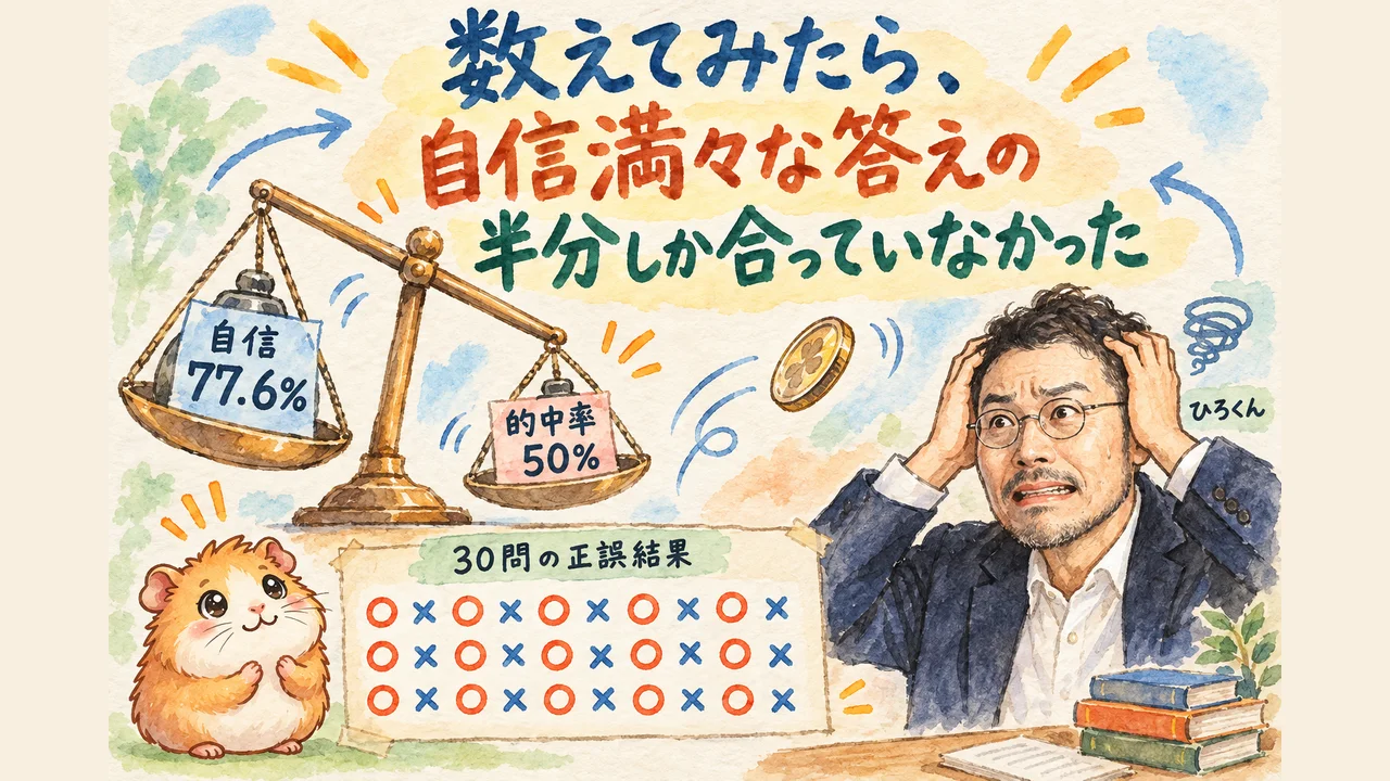 分身AIの「自信度」と、私の答えが噛み合わなかった|分身AI日記 DAY176 数えてみたら、自信満々な答えの半分しか合っていなかった