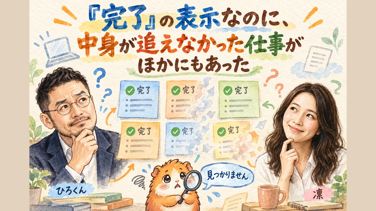 分身AIの「自信度」と、私の答えが噛み合わなかった|分身AI日記 DAY176 「完了」の表示なのに、中身が追えなかった仕事がほかにもあった