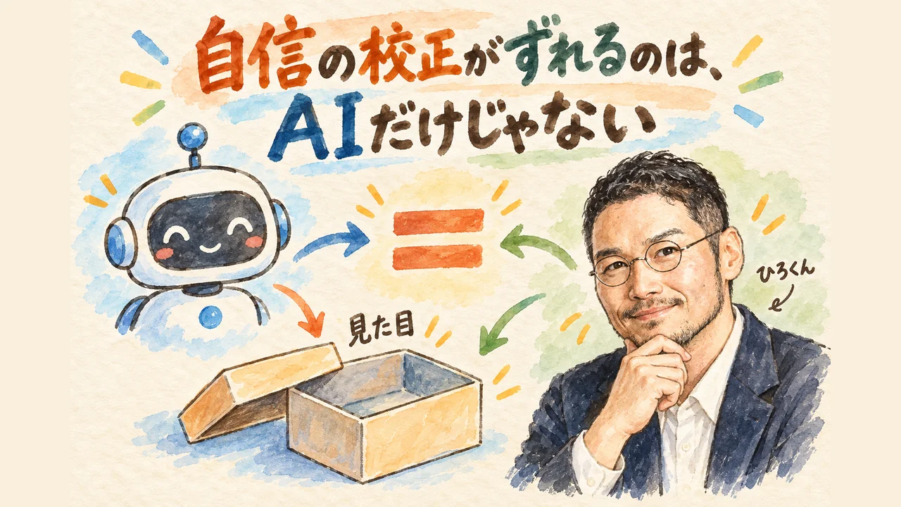 分身AIの「自信度」と、私の答えが噛み合わなかった|分身AI日記 DAY176 自信の校正がずれるのは、AIだけじゃない