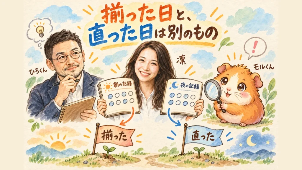 AI自動化が「たまたま」うまくいった日は、直ったと言えない|分身AI日記 DAY177 揃った日と、直った日は別のもの 全体図