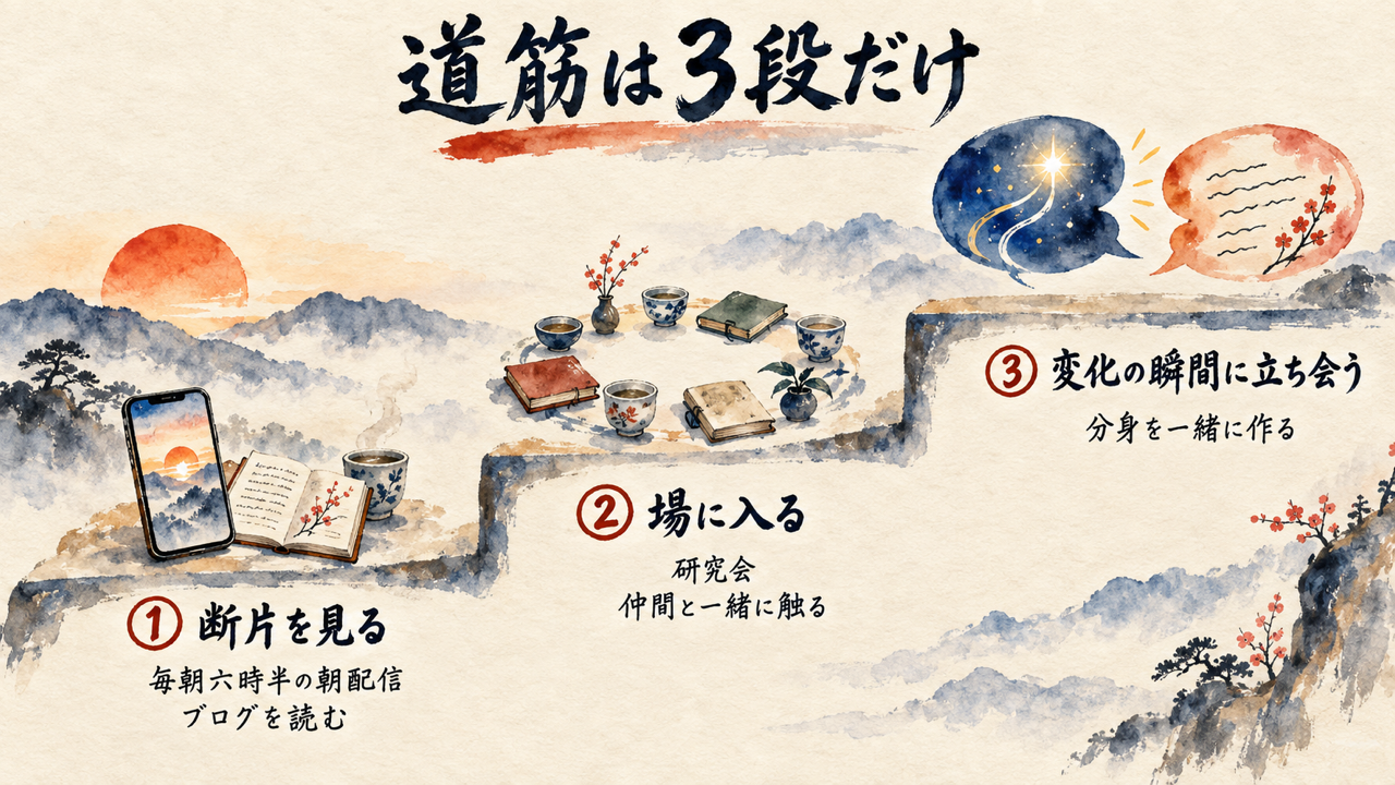 図解: 道筋は3段だけ