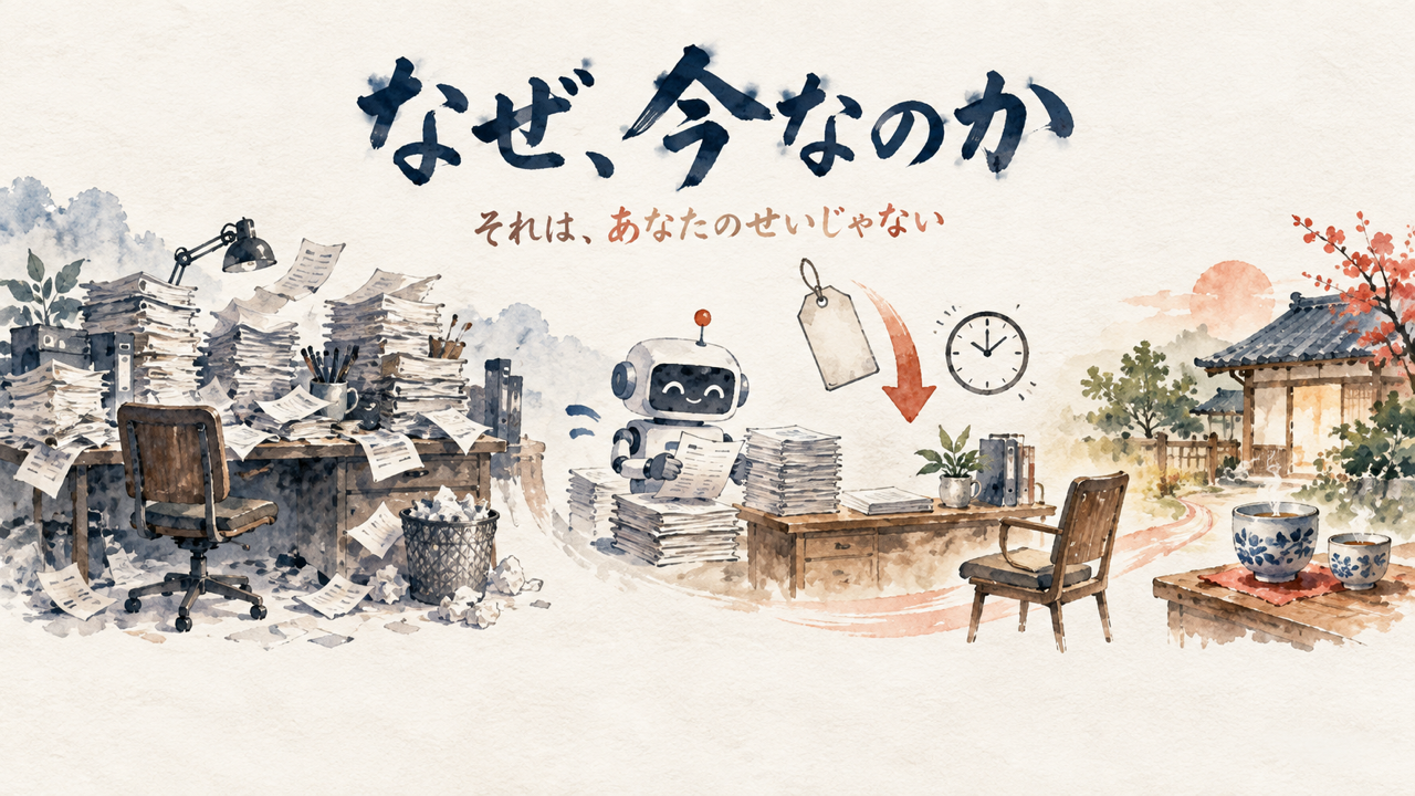 なぜ、今なのか
