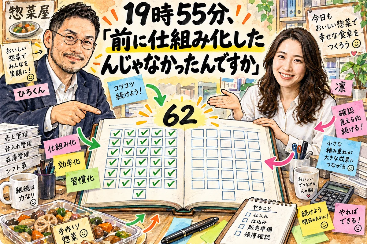 19時55分、「前に仕組み化したんじゃなかったんですか」