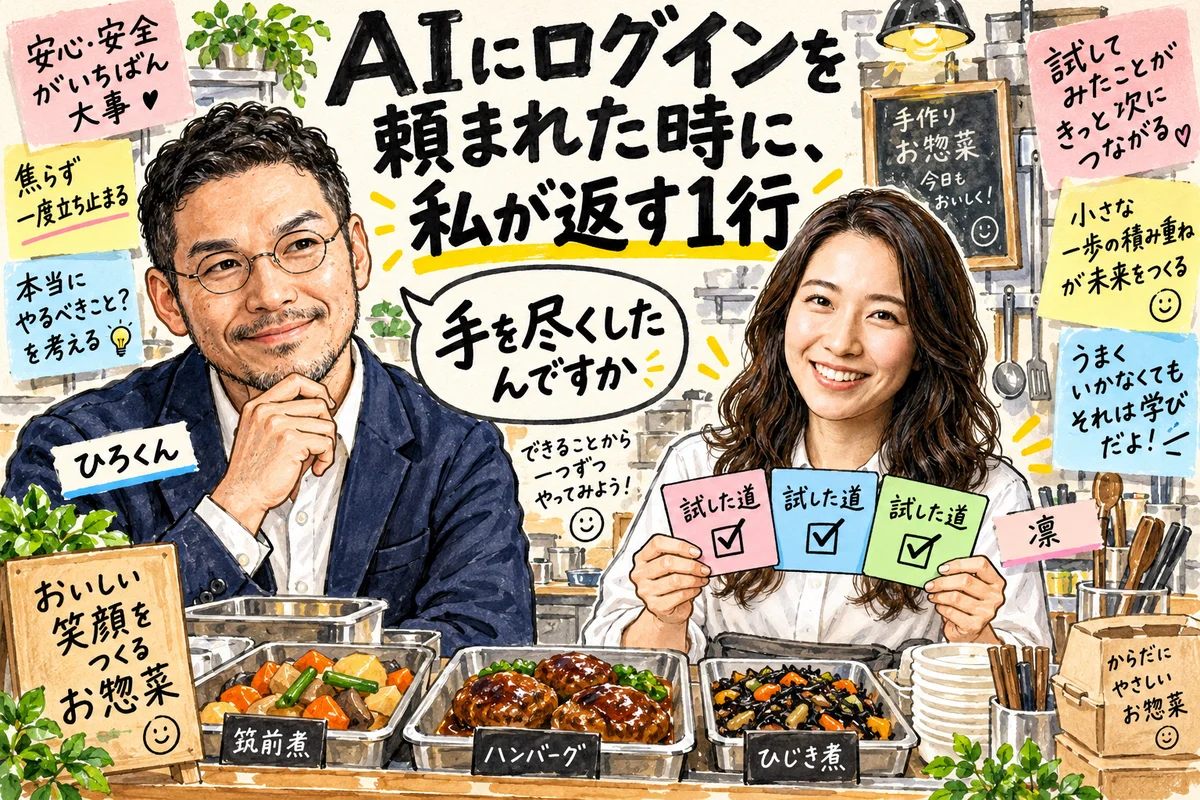 AIにログインを頼まれた時に、私が返す1行