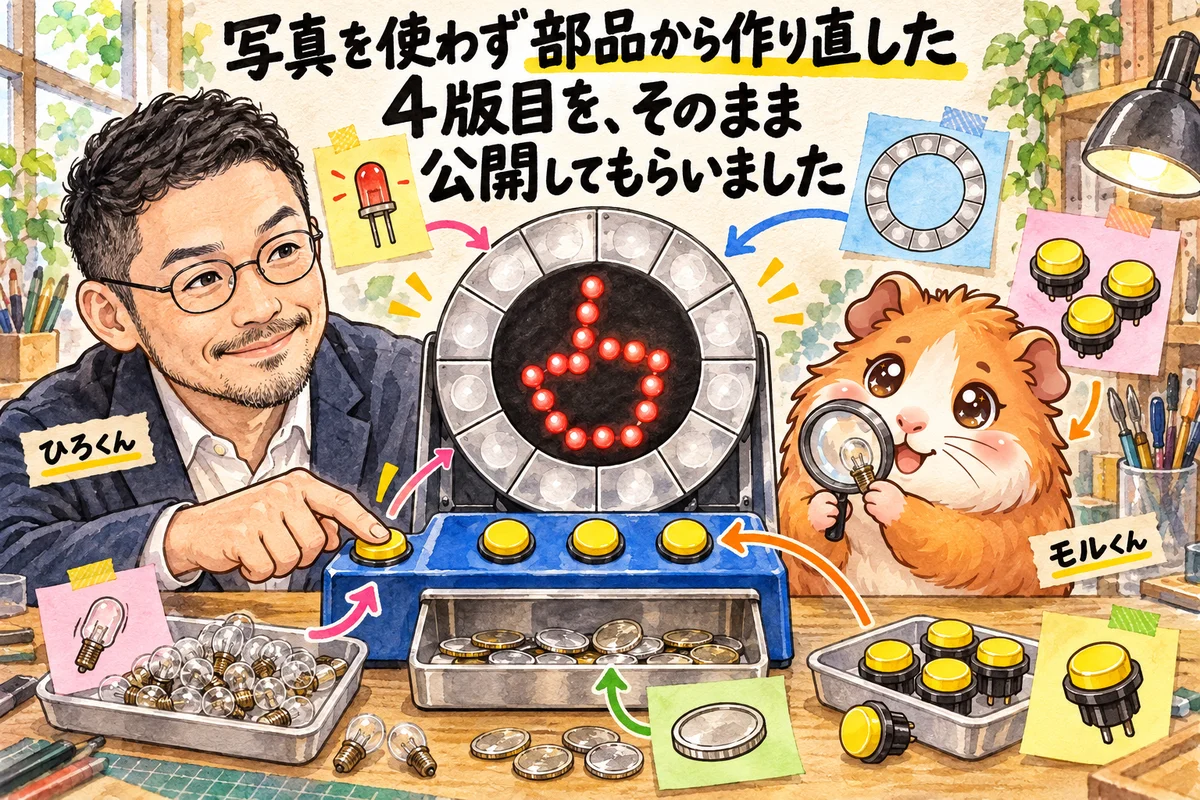 写真を使わず部品から作り直した4版目を、そのまま公開してもらいました