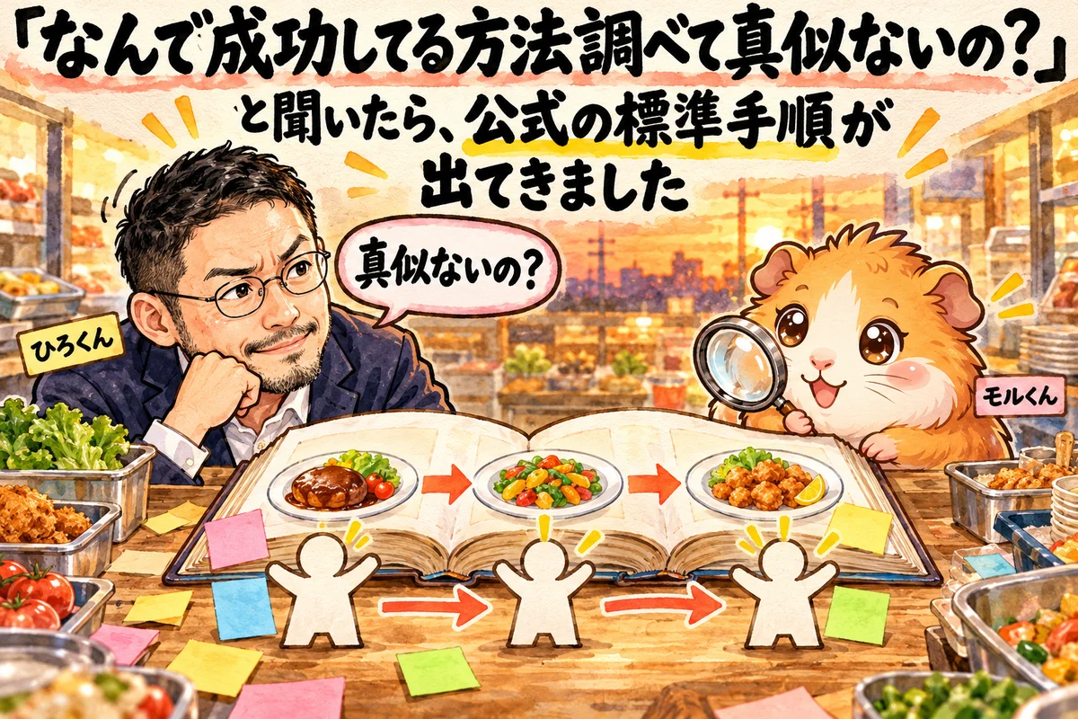 「なんで成功してる方法調べて真似ないの？」と聞いたら、公式の標準手順が出てきました